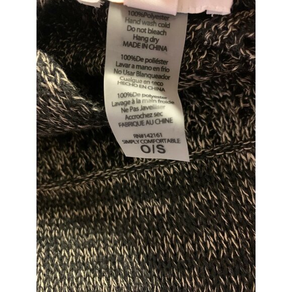 Lularoe Mimi Shawl Poncho Wrap NWT Gray Black RARE - Picture 11 of 12